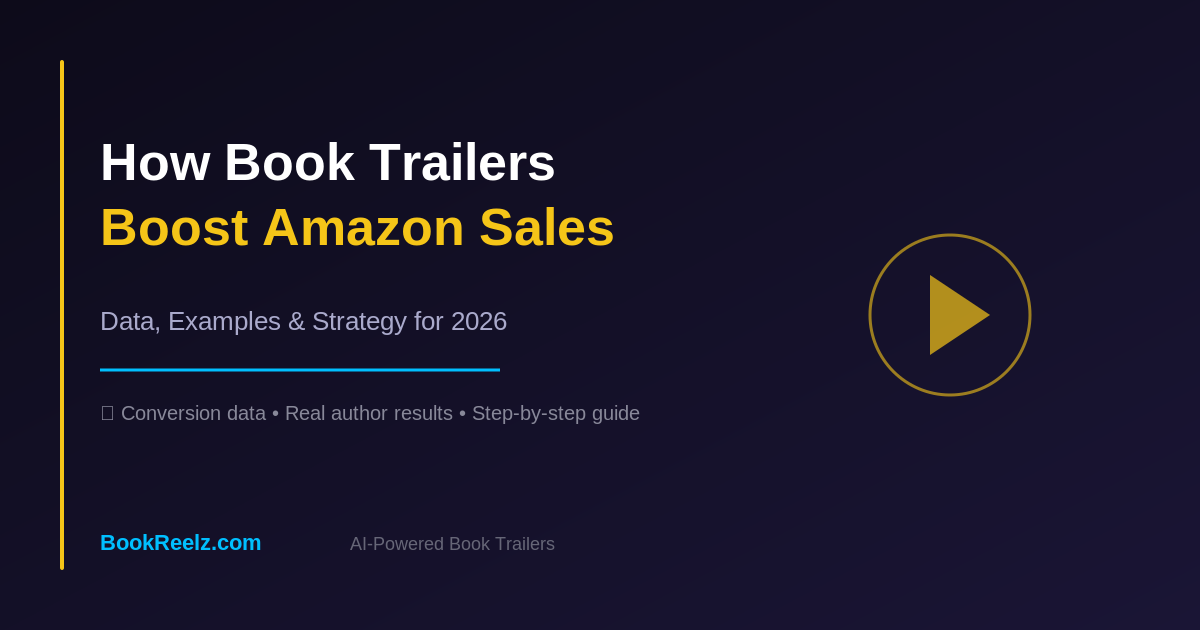 How Book Trailers Boost Amazon Sales: Data, Examples & Strategy for 2026
